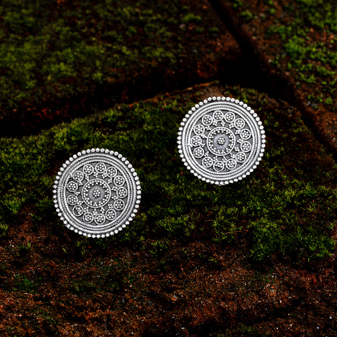 Heritage Elegance: Tribal Earrings - CTP 1003