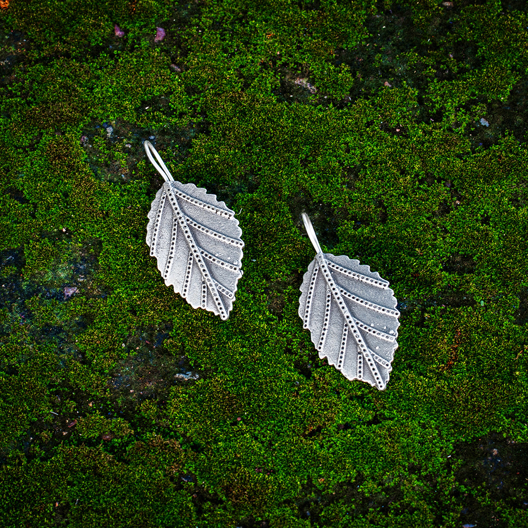 CHIC CHARM: Exquisite Pair of Silver Tops - CER 1022